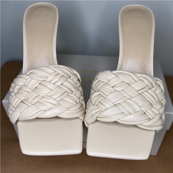 Marc Fisher LTD Draya Braided Sandal, Light Natural Leather - Picture 9 of 16